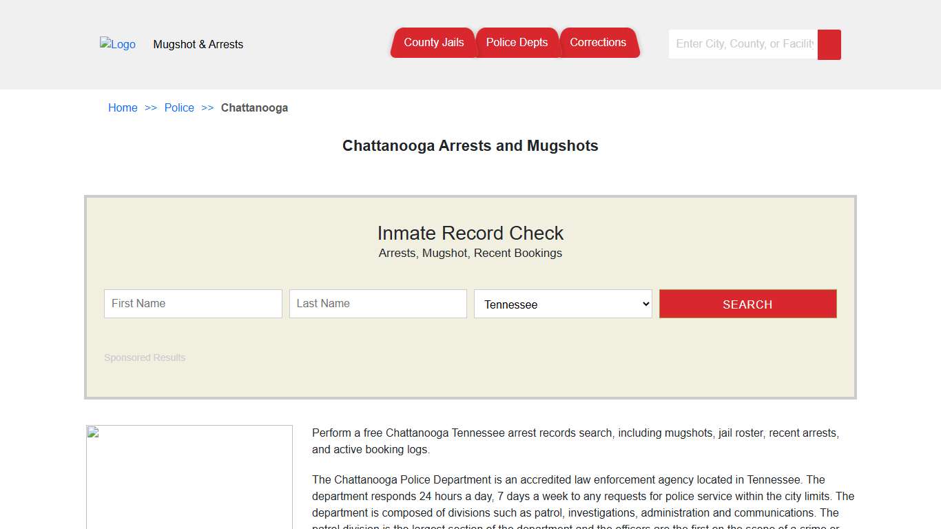 Chattanooga Arrests and Mugshots | Jail Roster Search
