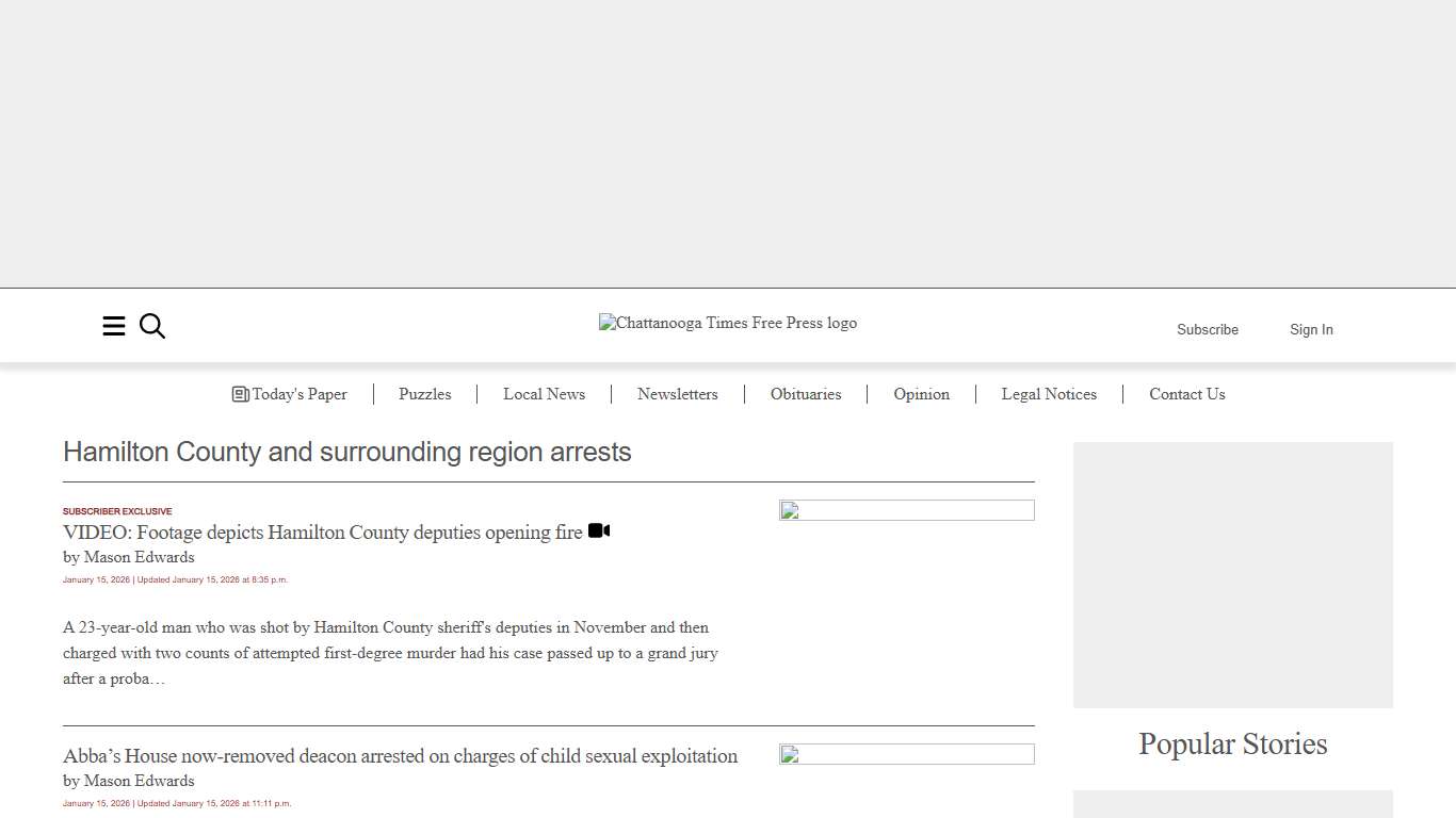 Hamilton County and surrounding region arrests | Chattanooga Times Free Press